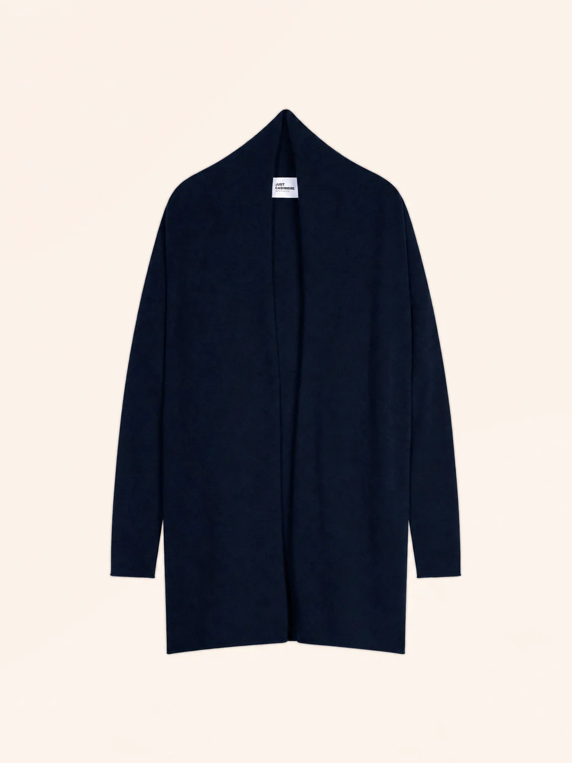 MADDIE Jacket Long Open Shawl Collar Navy