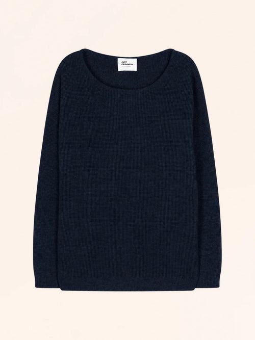 ARIANA Sweater Boat Neck Navy