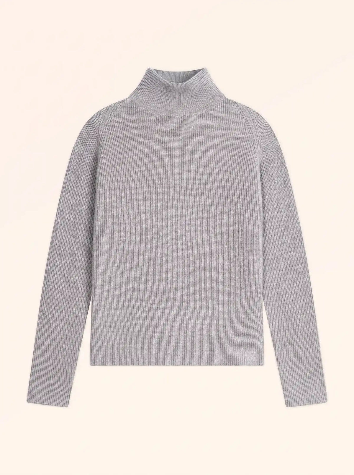 ALYSSA Pull Col Montant Nuage Chiné