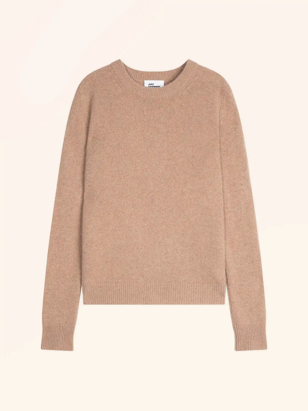 LEXINI Pull Col Rond 4 Fils Camel Chiné