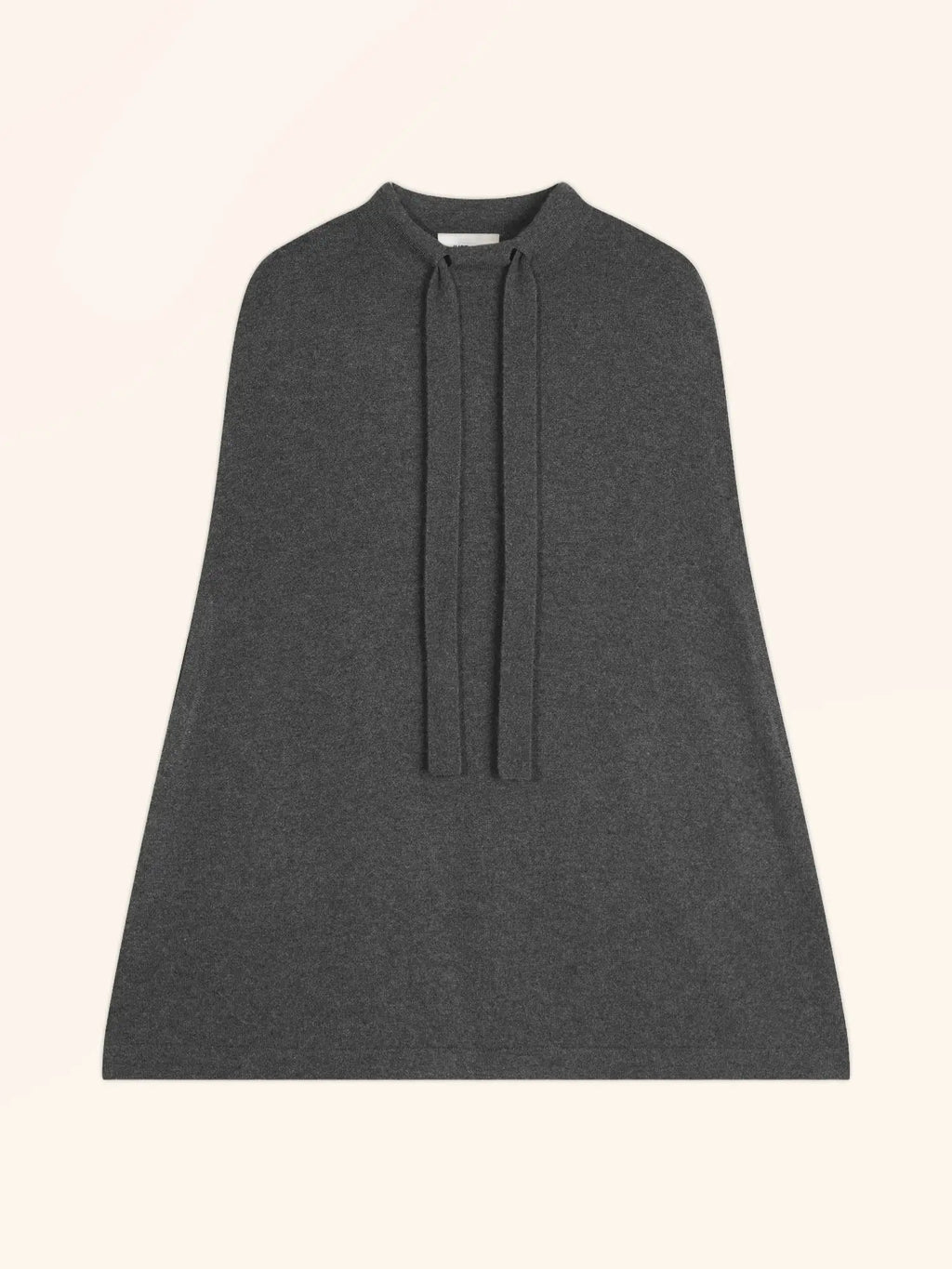 MIAMAR Cape Col Rond Cordon Coulissant Anthracite Chiné