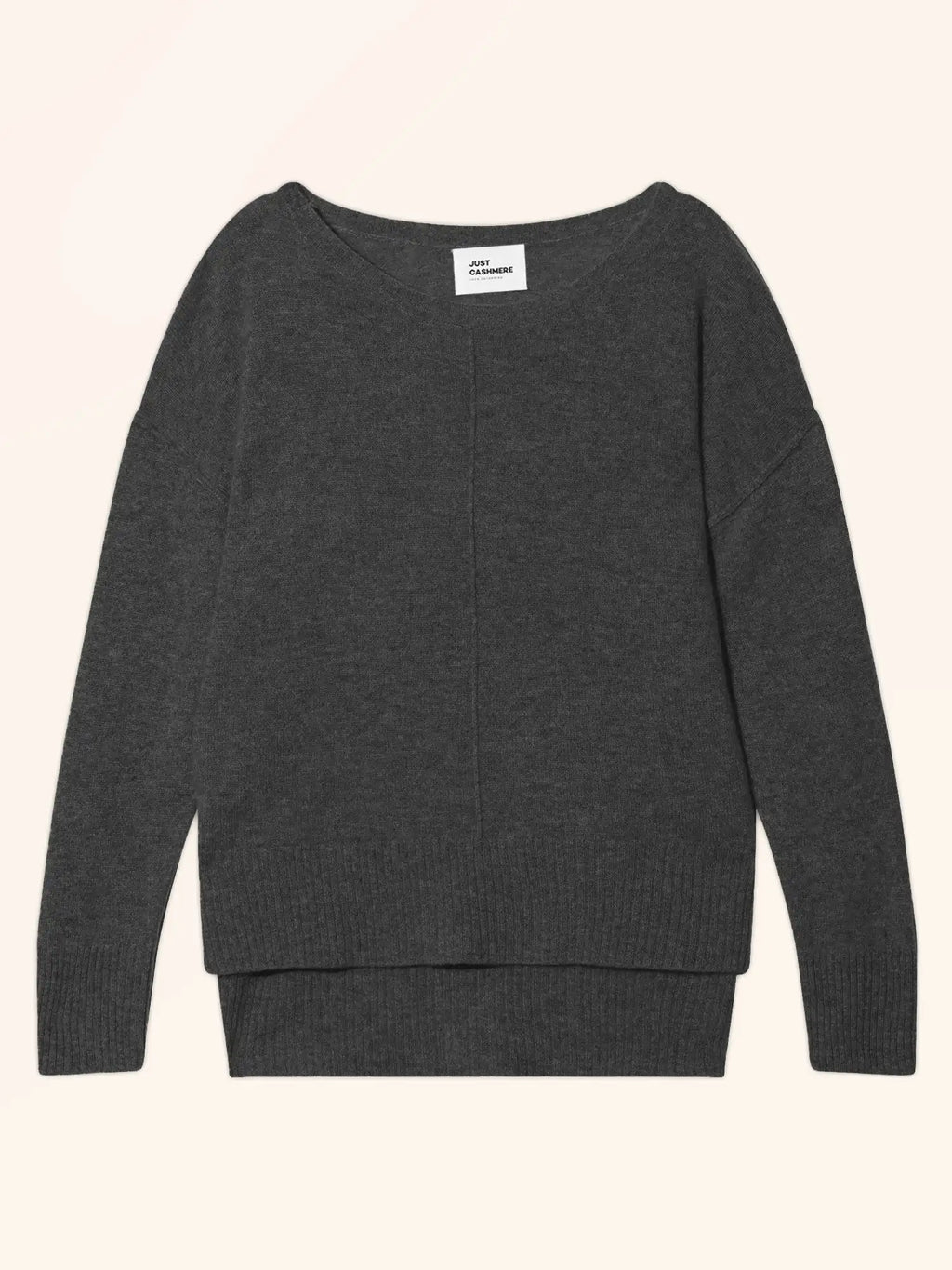 TESS Pull Col Rond Anthracite Chiné