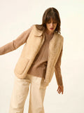 TESS Pullover Rundhalsausschnitt Camel meliert