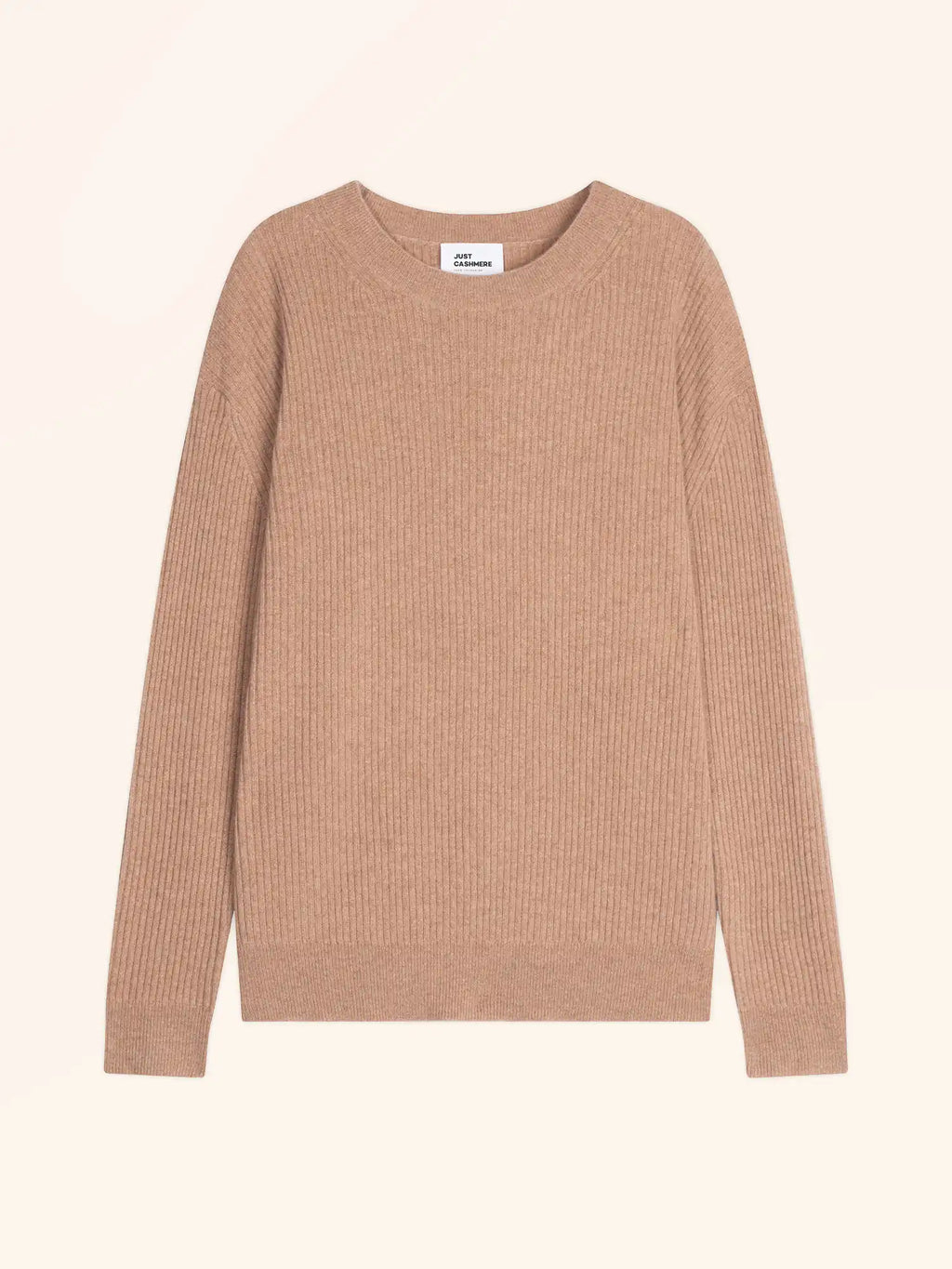 CHARLINE Pullover Rundhalsausschnitt Camel meliert