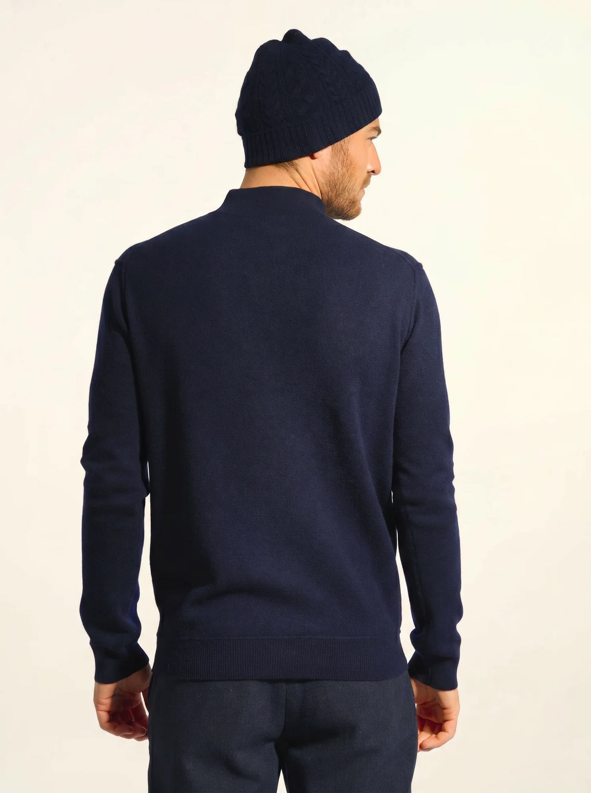 NOUR Pull Camionneur Bleu Marine