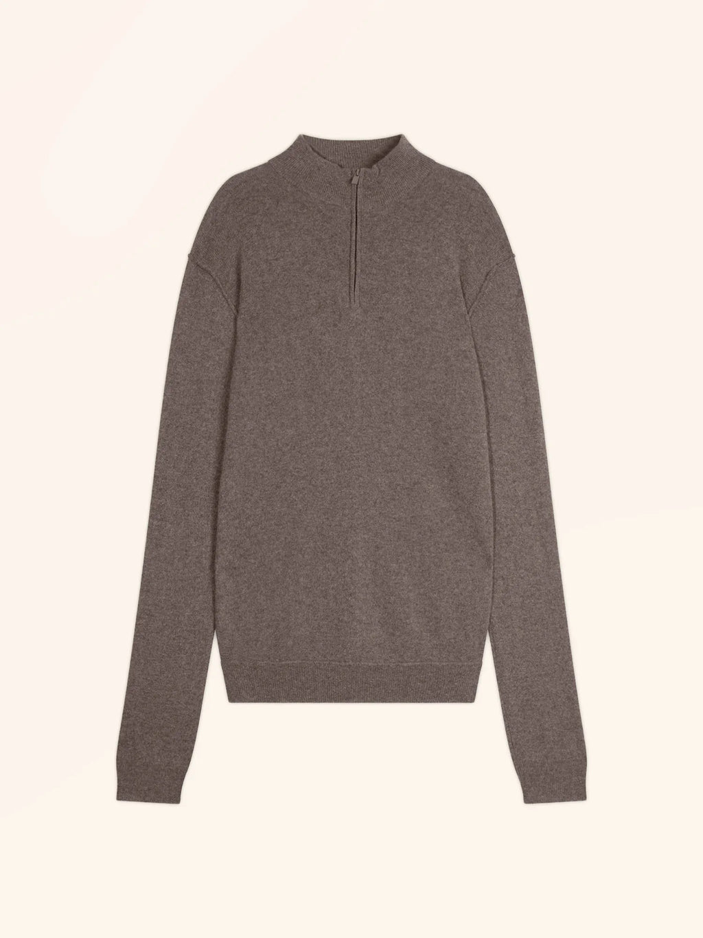 NOUR Pull Camionneur Taupe Chiné