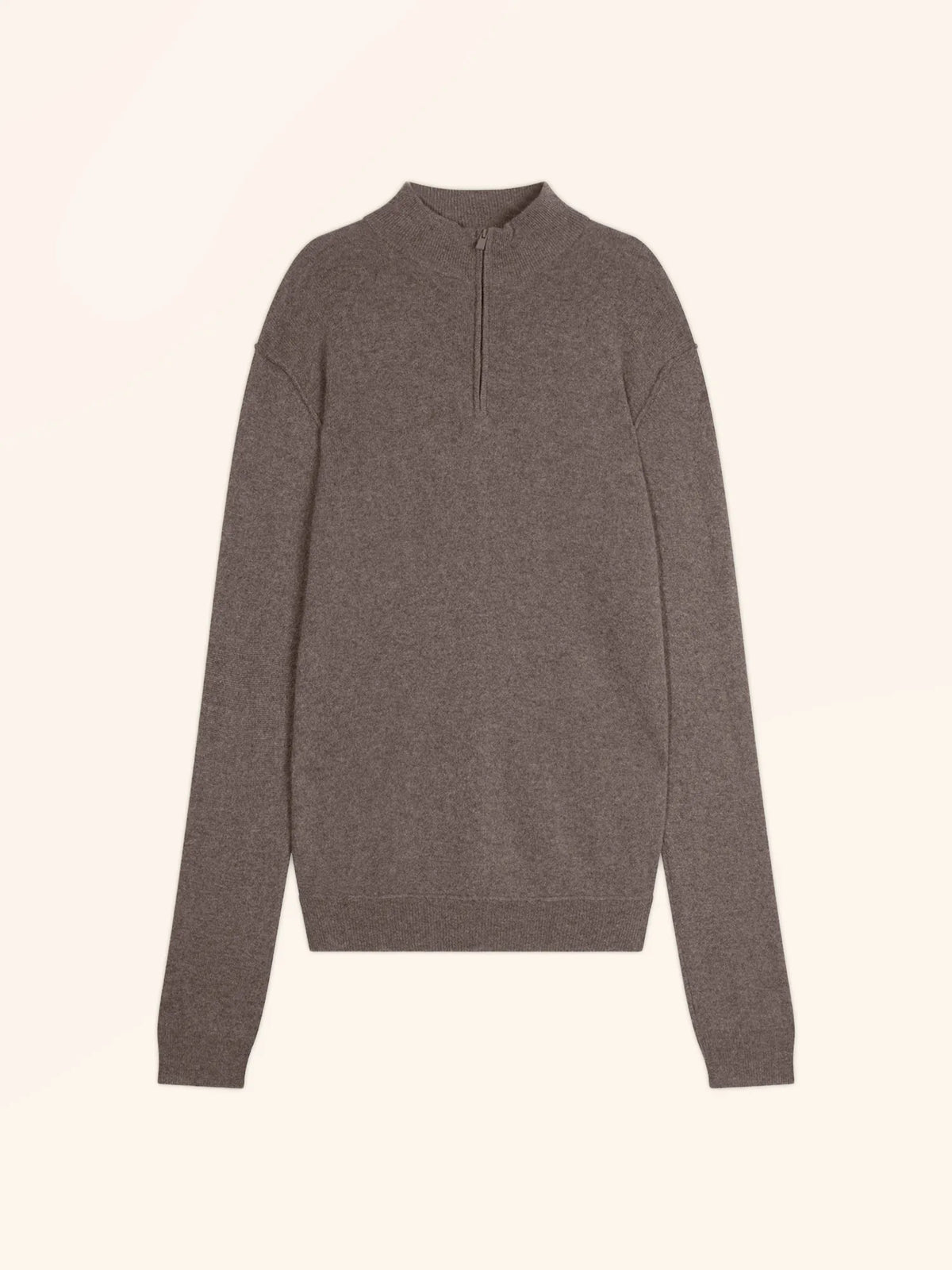 NOUR Pull Camionneur Taupe Chiné