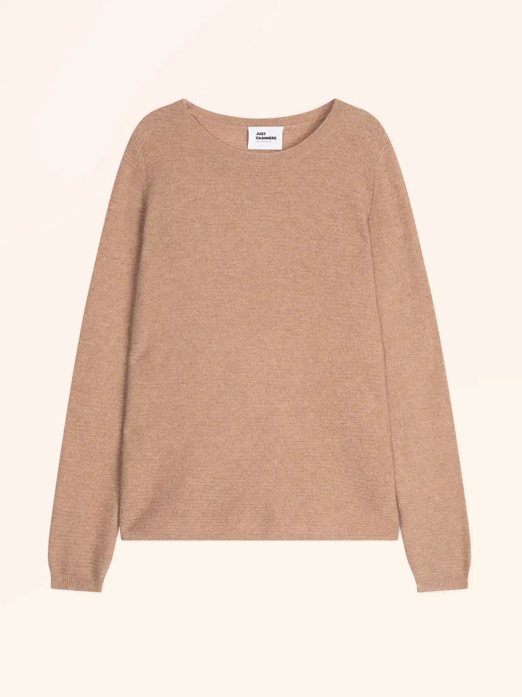 NETHY Pull Col Bateau Camel Chiné