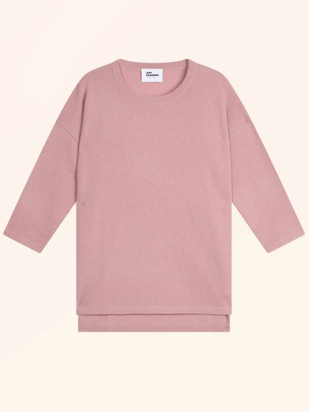 CLATTIE Pullover Rundhalsausschnitt Rosenholz
