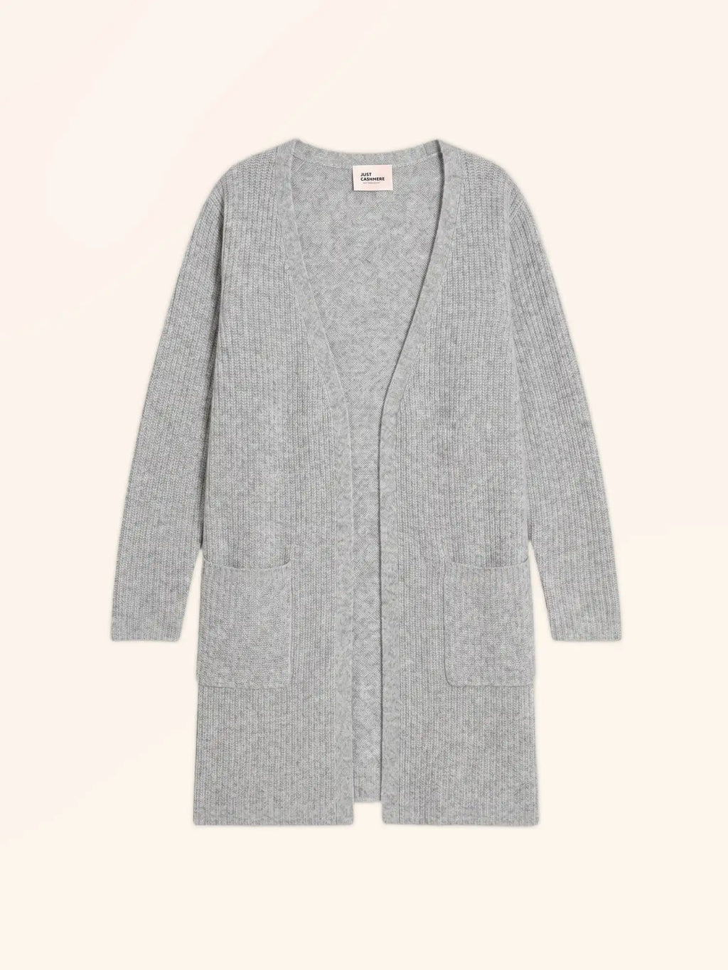 BRAEMAR Veste Longue Ouverte 4 Fils Nuage Chiné