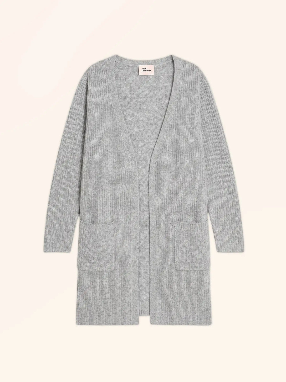 BRAEMAR Veste Longue Ouverte 4 Fils Nuage Chiné