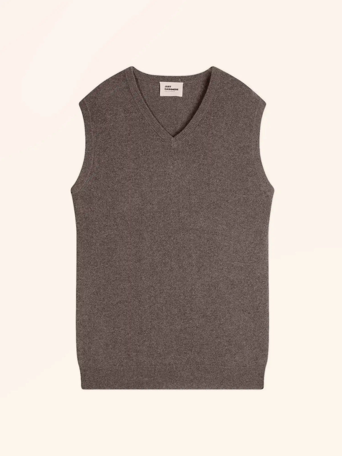 CORKI Top V-Ausschnitt Taupe meliert