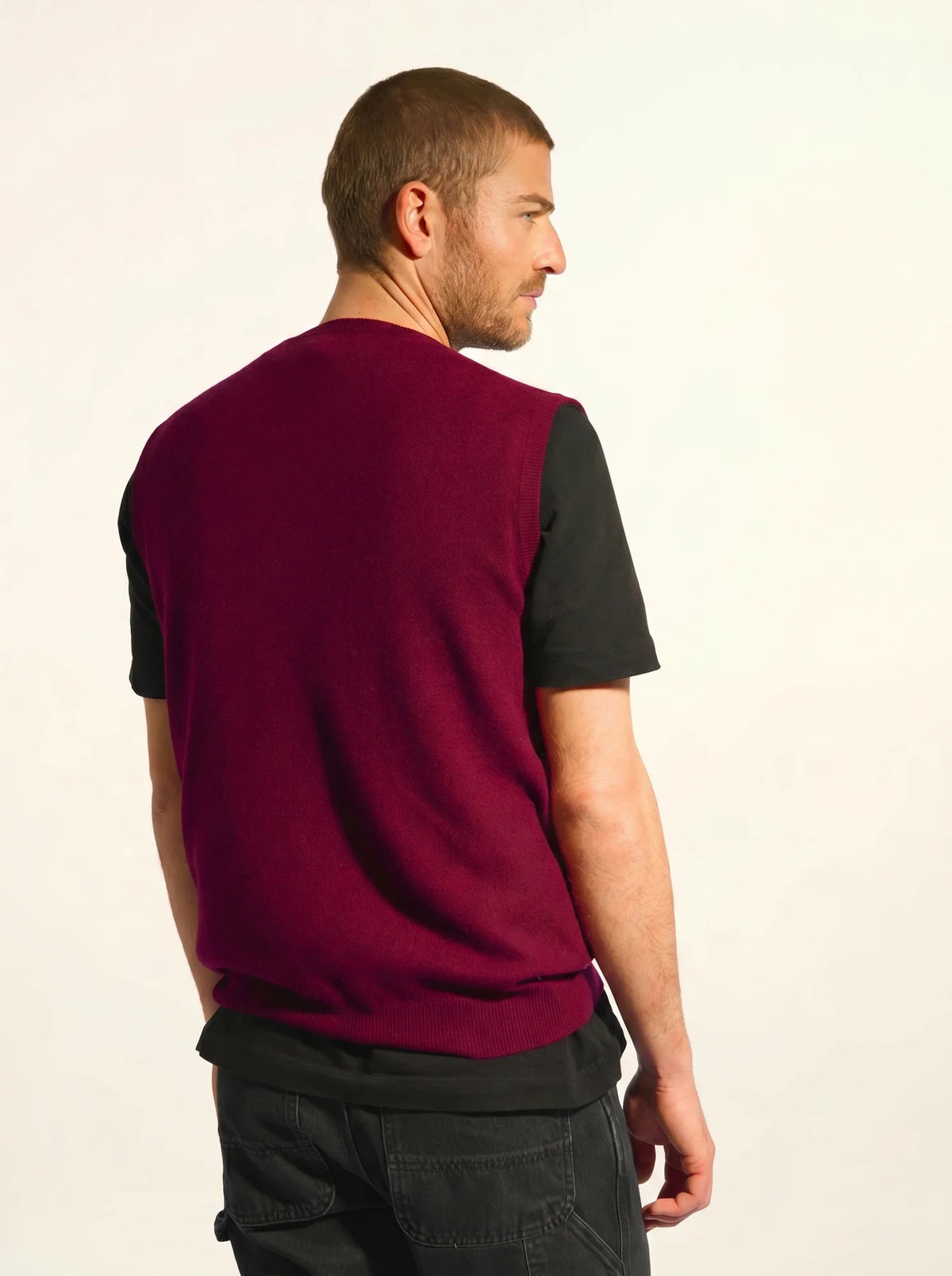 CORKI Top V-Ausschnitt Bordeaux
