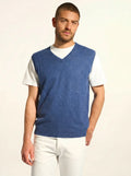 CORKI Tank Top V-Neck Heather Ocean