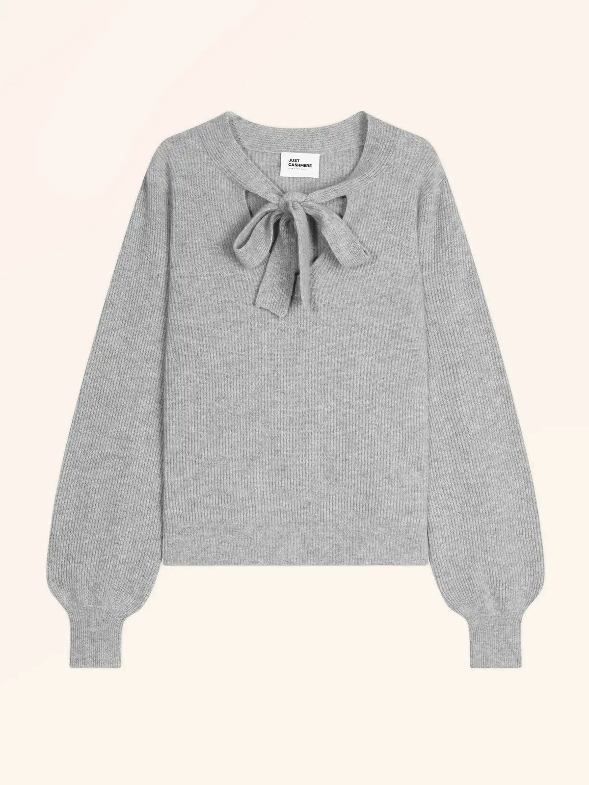 NOTY Pull Col Lavallière Nuage Chiné