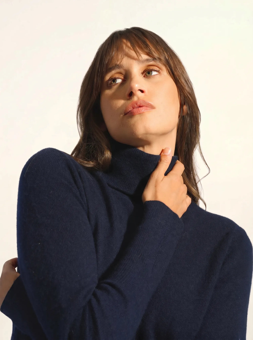 ZOELA Dress Turtleneck Navy