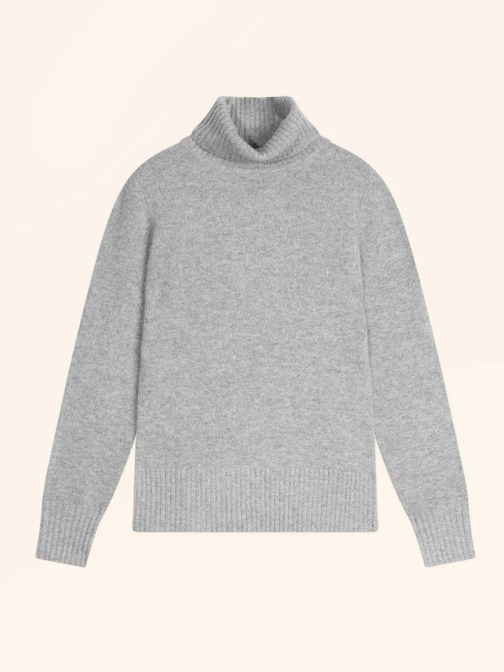 LUCIE Pull Col Roulé 4 Fils Nuage Chiné