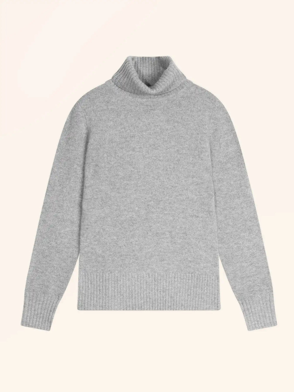LUCIE Pull Col Roulé 4 Fils Nuage Chiné