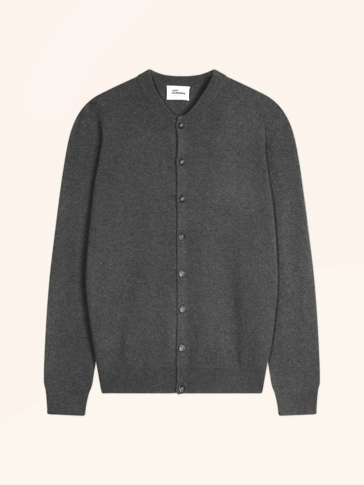 ANAIS Cardigan Col Rond Anthracite Chiné
