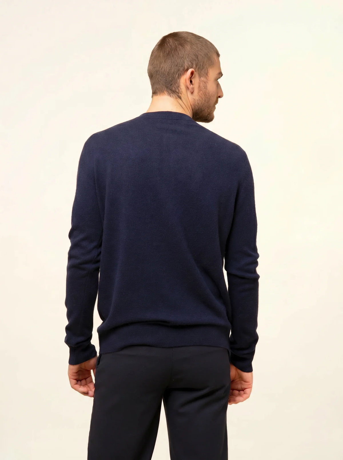ANAIS Cardigan Crew Neck Navy