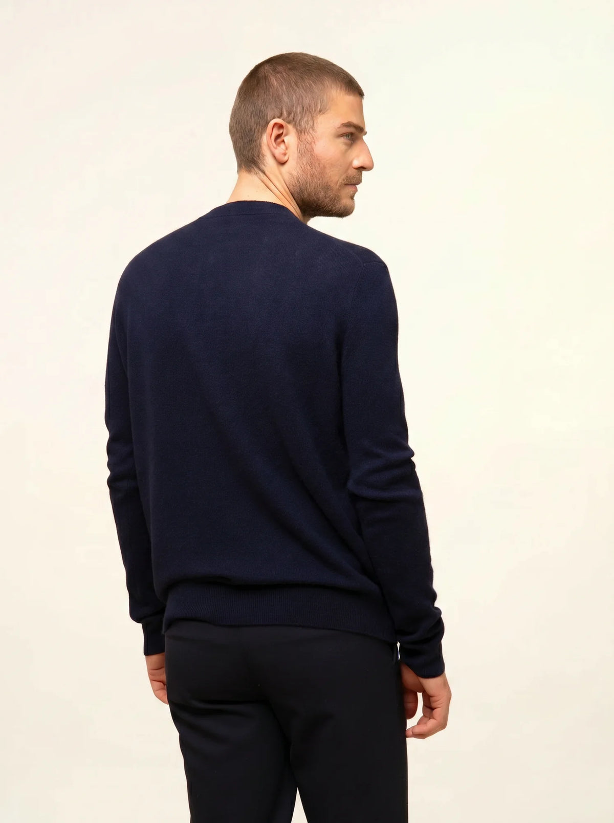 ANAIS Cardigan Crew Neck Navy