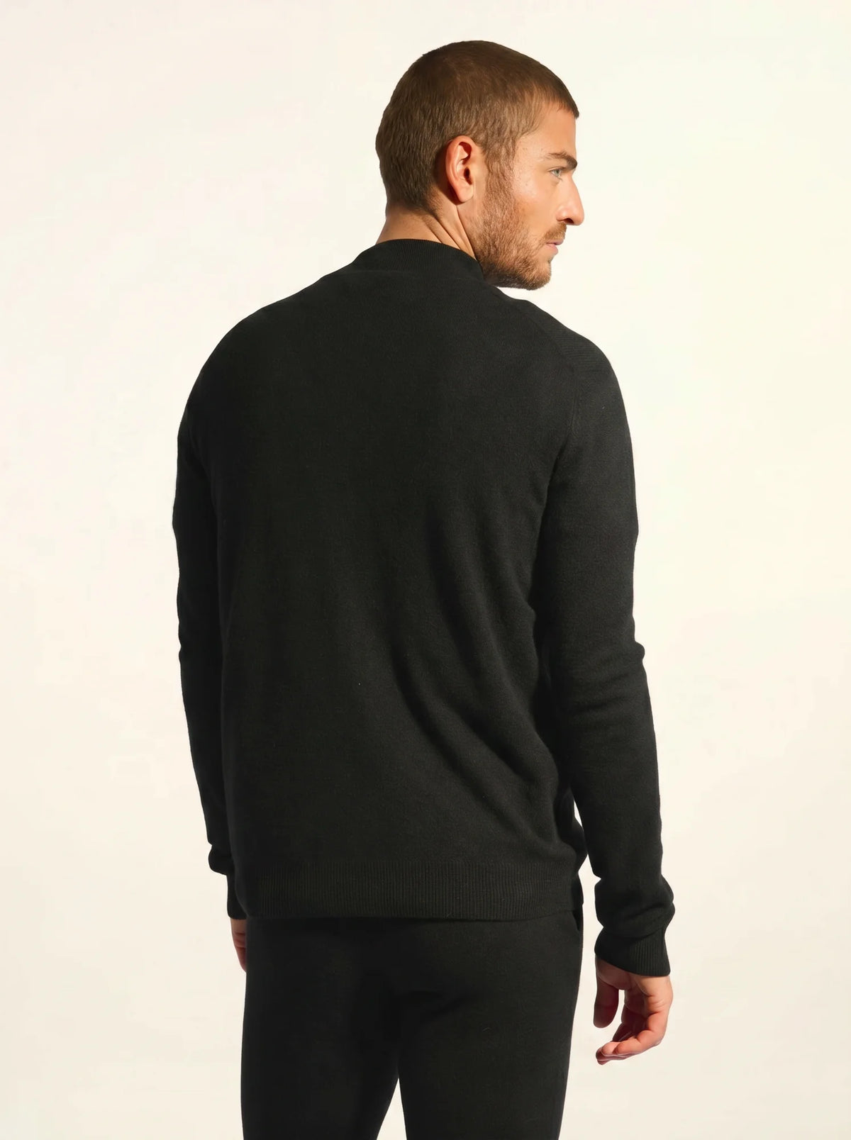 LILOU Gilet Zippé Col Montant Noir