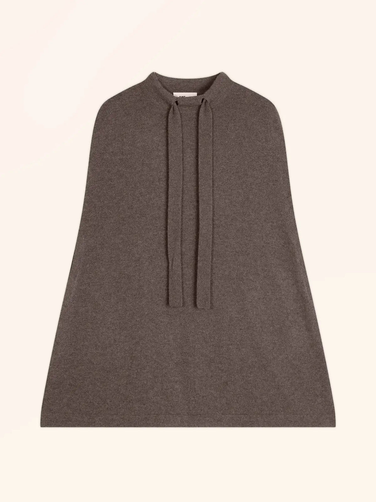 MIAMAR Cape Col Rond Cordon Coulissant Taupe Chiné