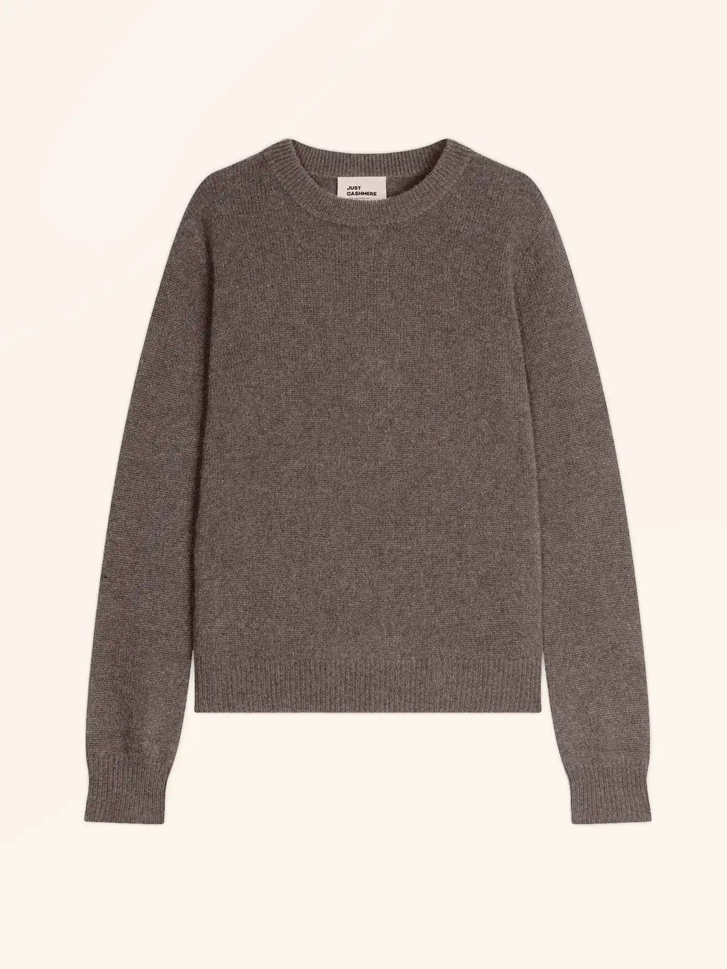 LEXINI Pull Col Rond 4 Fils Taupe Chiné