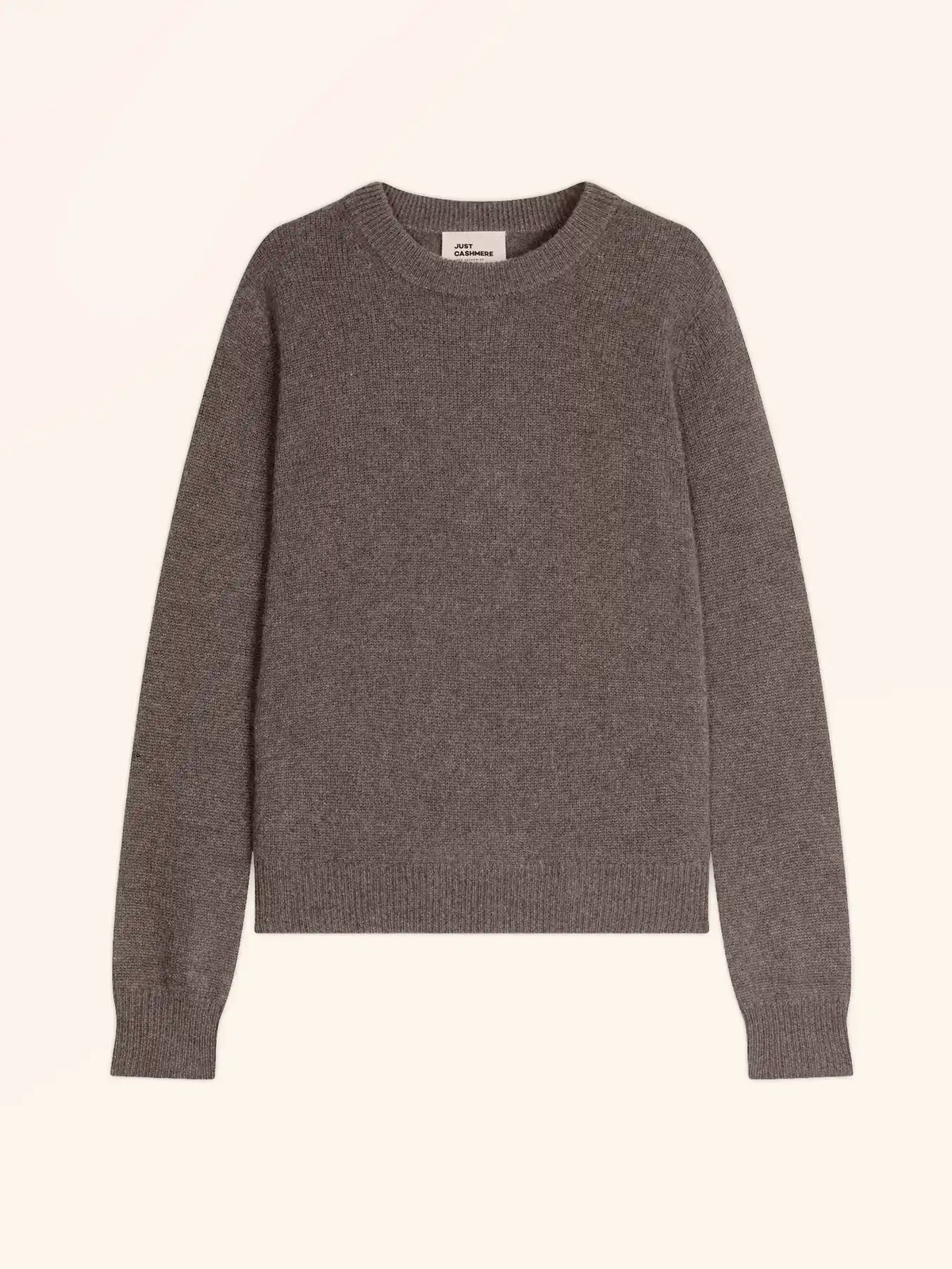 LEXINI Pull Col Rond 4 Fils Taupe Chiné