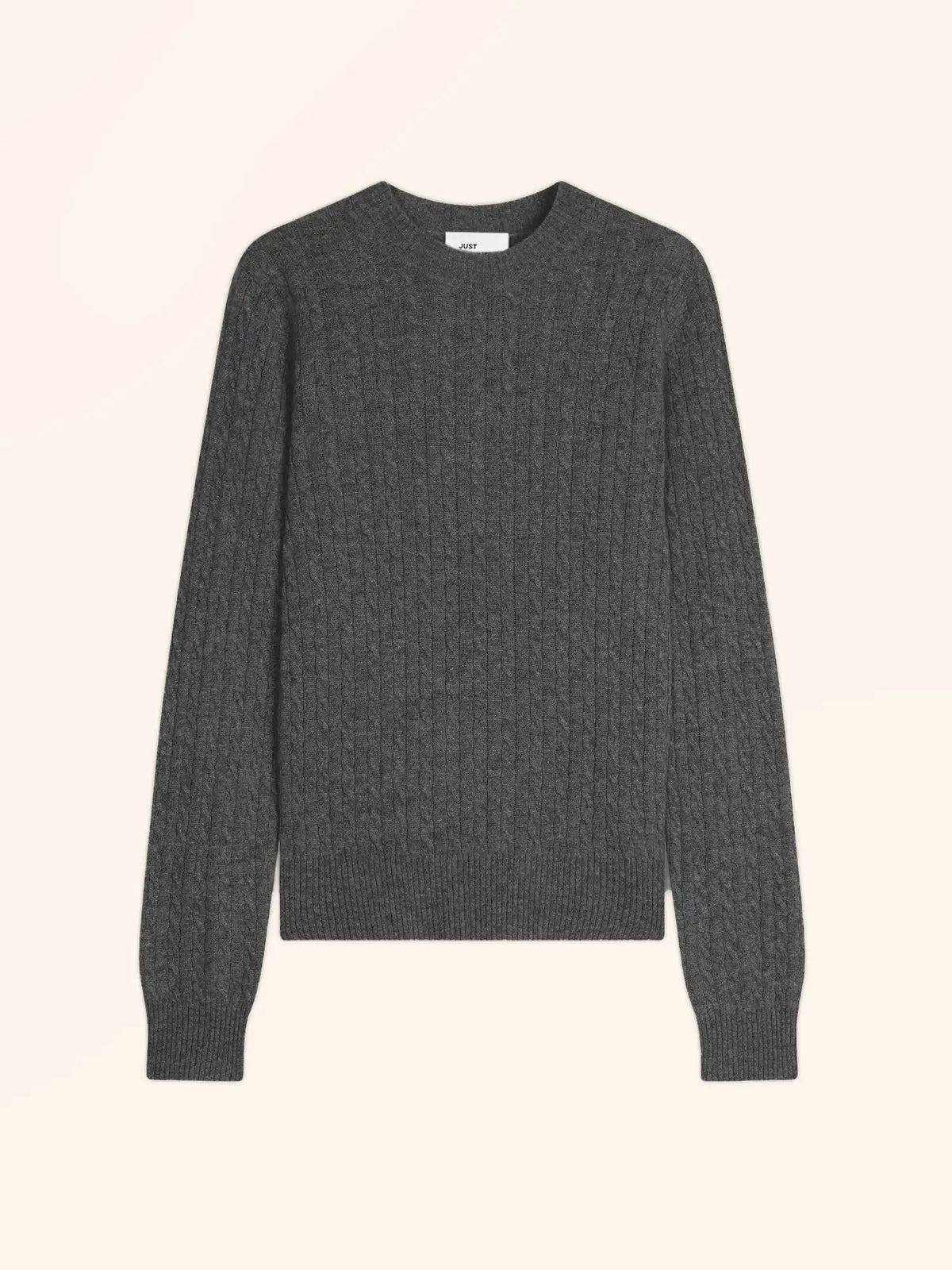 JADE Pullover Rundhalsausschnitt Anthrazit meliert