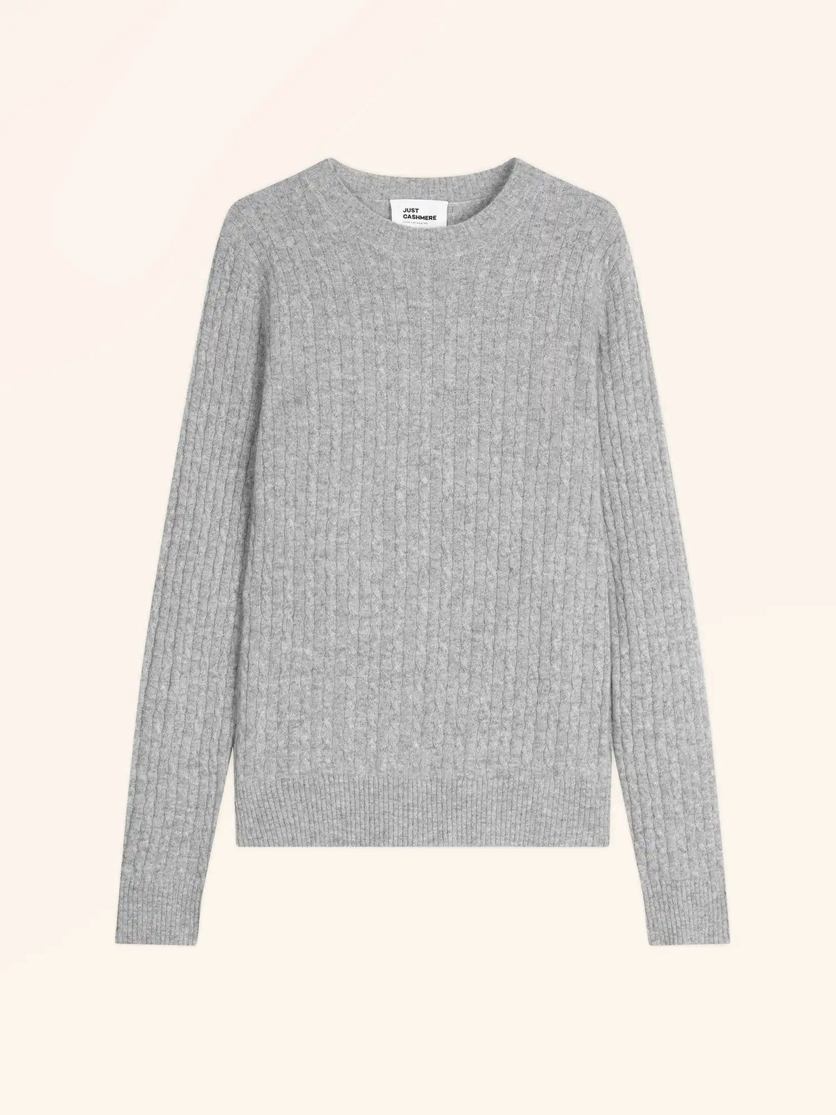 JADE Pullover Rundhalsausschnitt Wolkengrau meliert