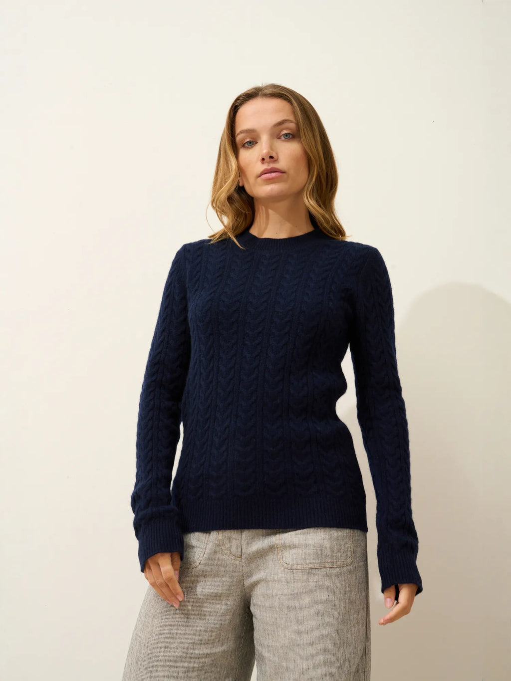 ALICE Pullover Rundhalsausschnitt 4-fädig Marineblau