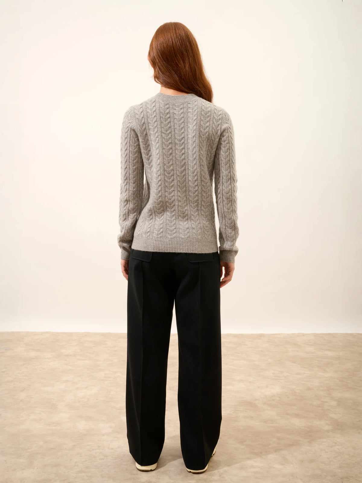 ALICE Pull Col Rond 4 Fils Nuage Chiné