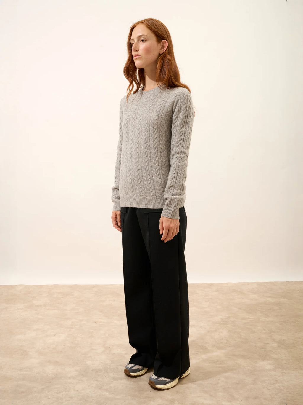 ALICE Pull Col Rond 4 Fils Nuage Chiné