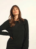 LINA Dress Crew Neck Black