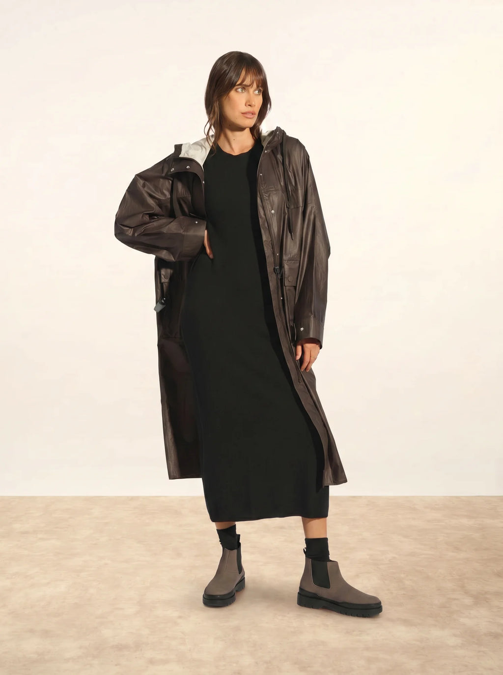 LINA Dress Crew Neck Black