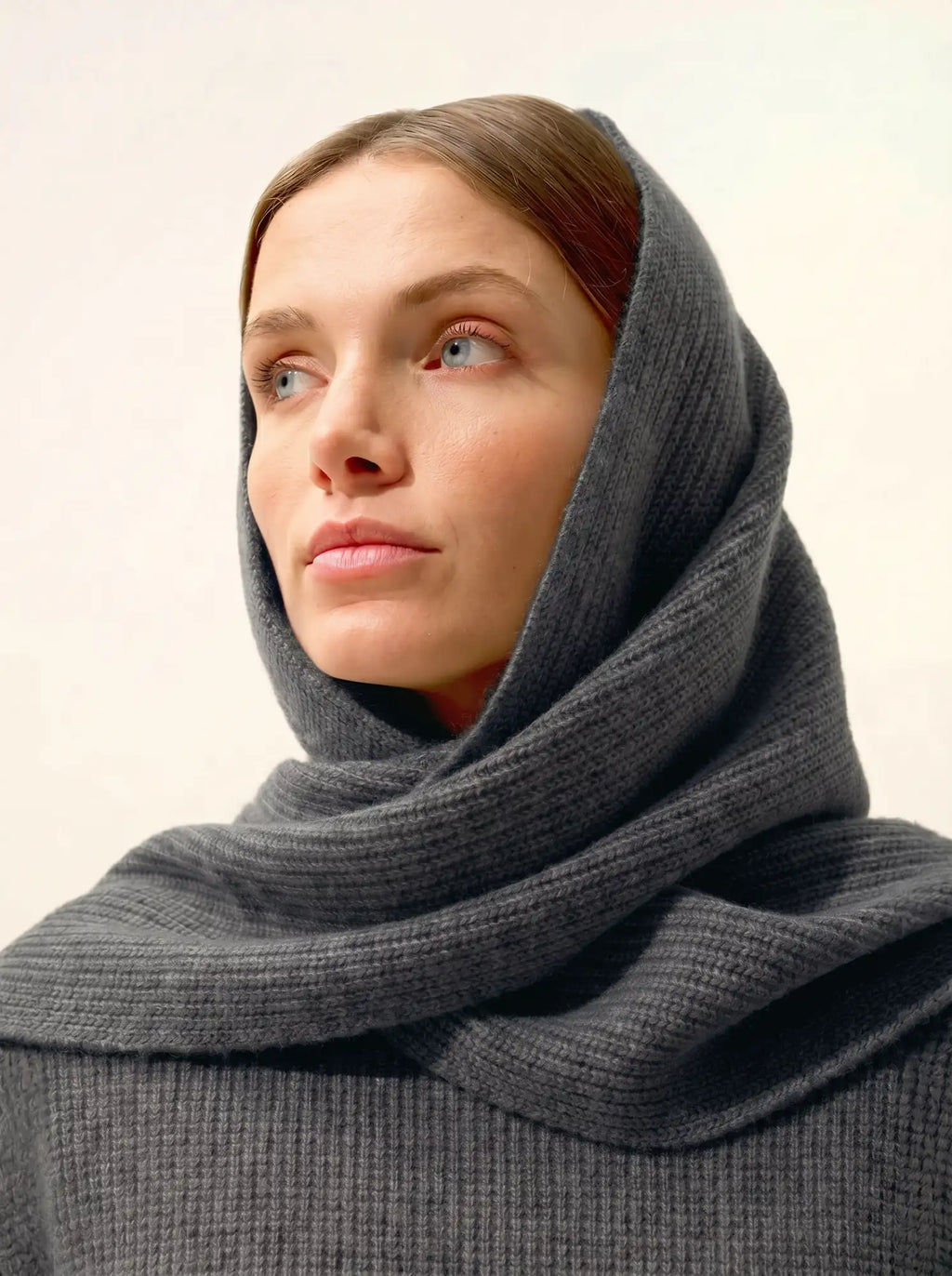 LEA Écharpe 4 Fils Anthracite Chiné