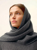 LEA Écharpe 4 Fils Anthracite Chiné