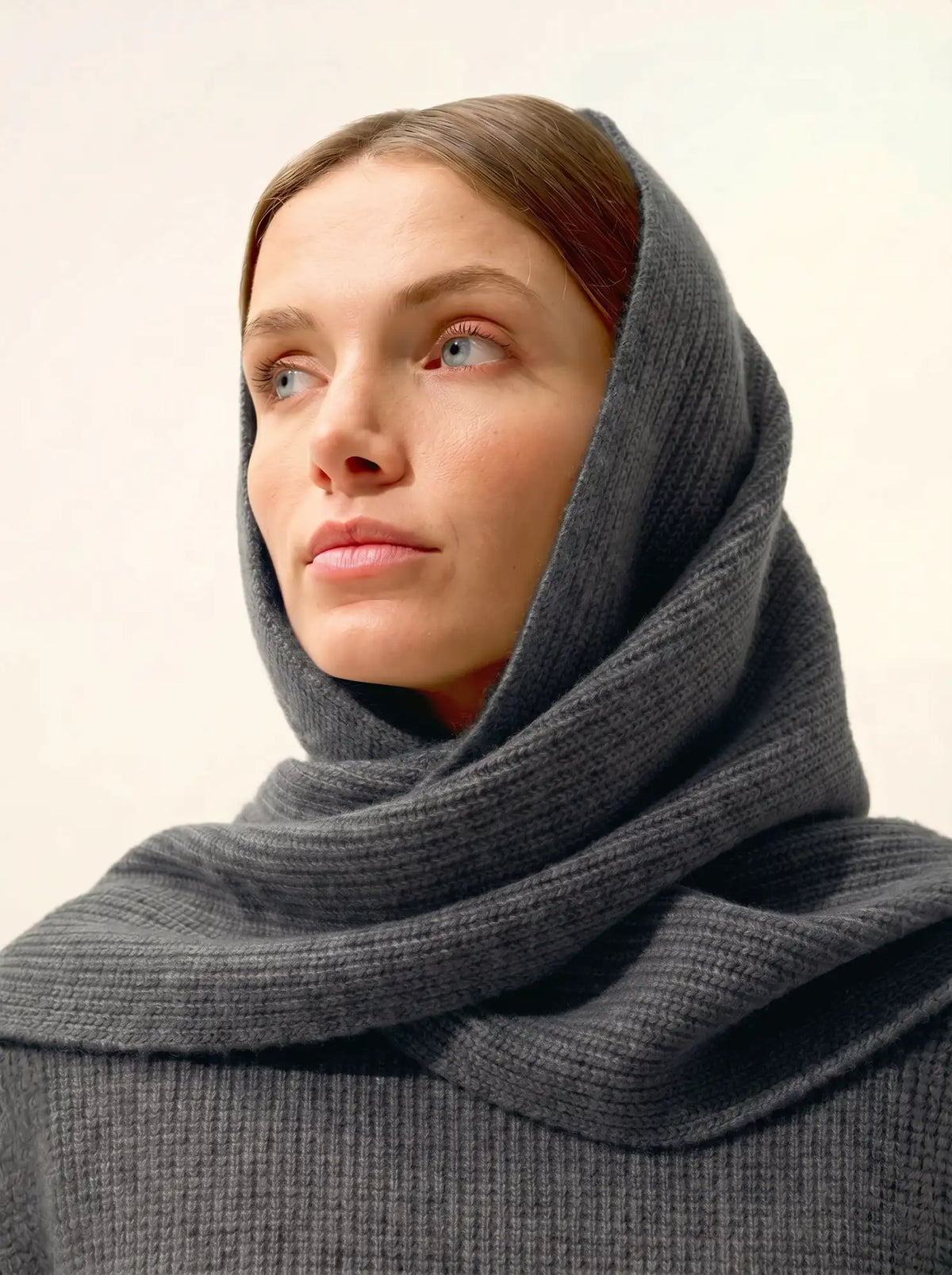 LEA Écharpe 4 Fils Anthracite Chiné