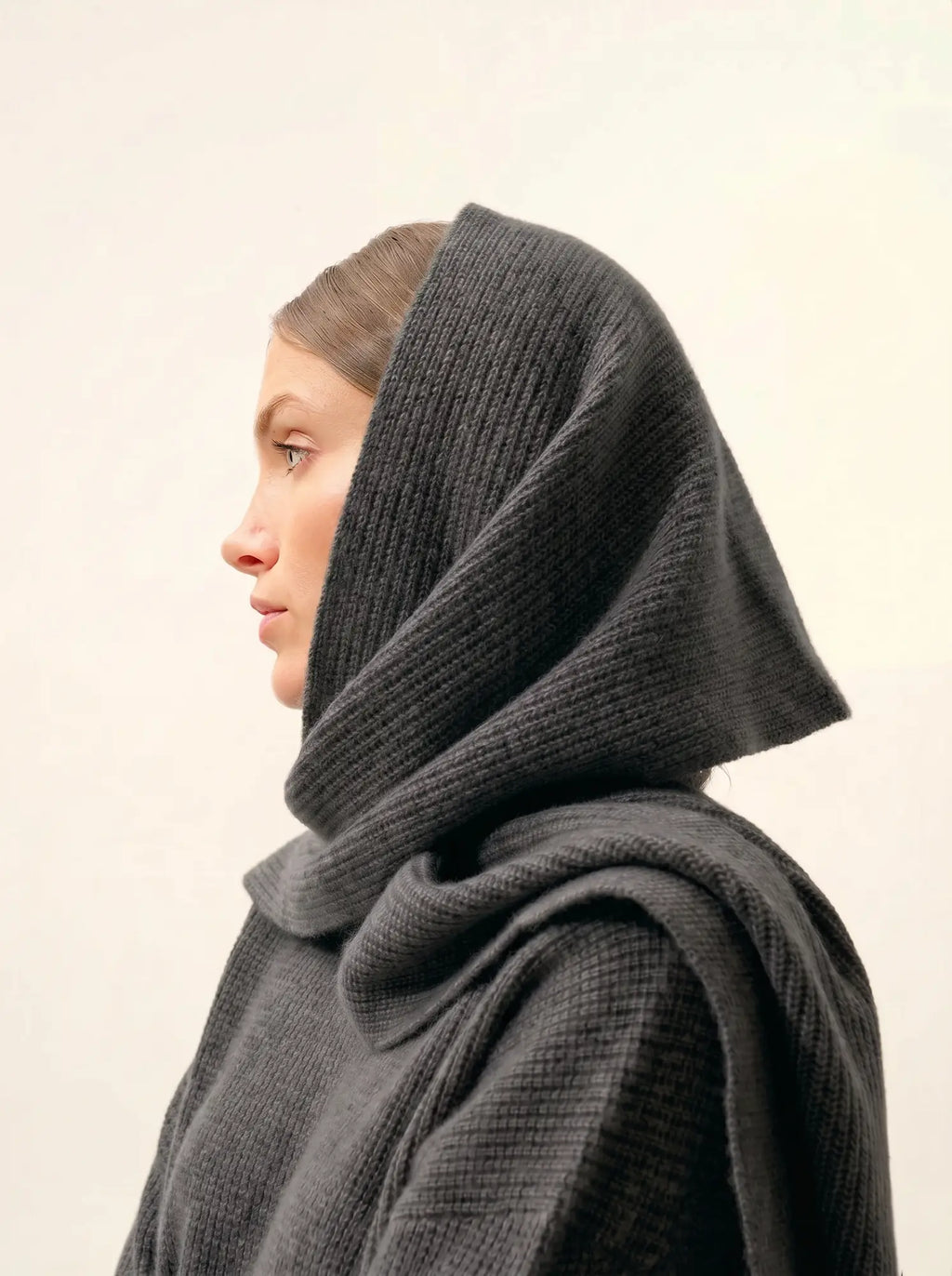 LEA Écharpe 4 Fils Anthracite Chiné