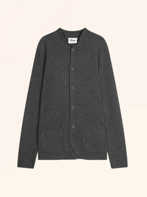 ANNA Jacket Buttoned Mandarin Collar Heather Charcoal