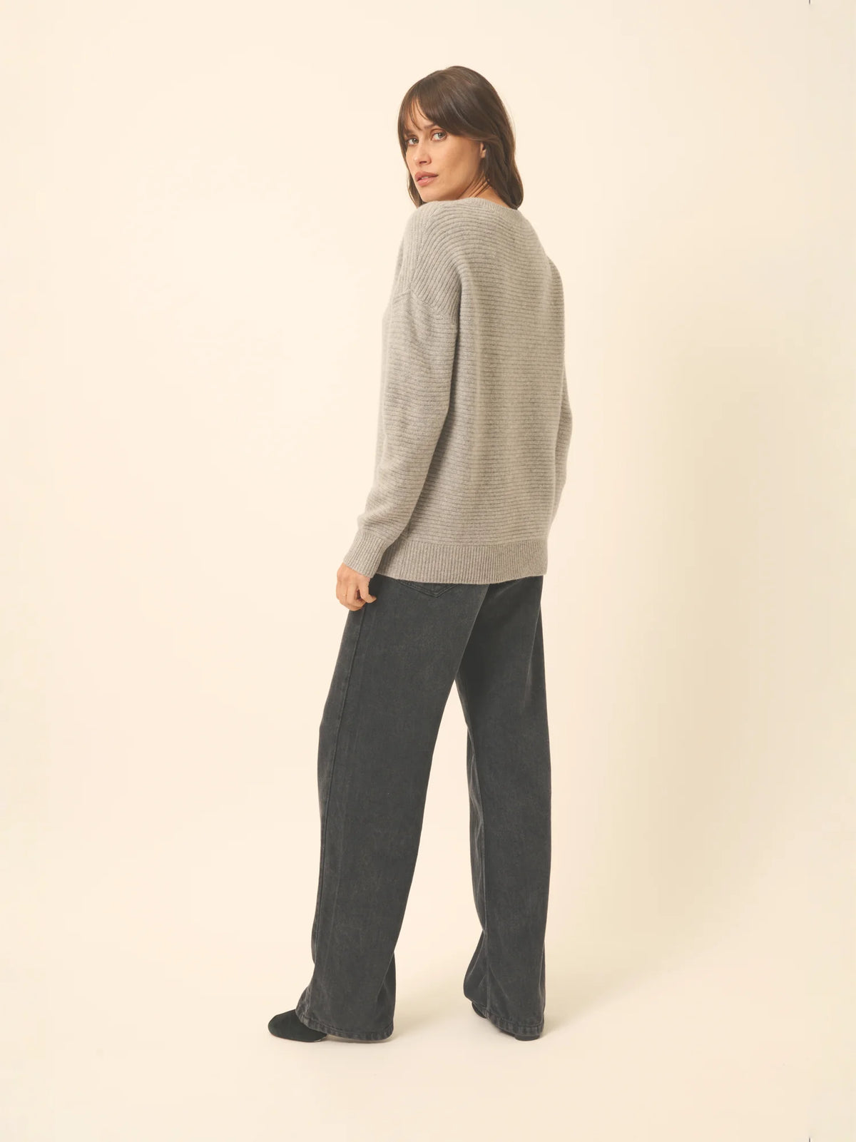 LOUNA Sweater Crew Neck 4 Ply Heather Cloud