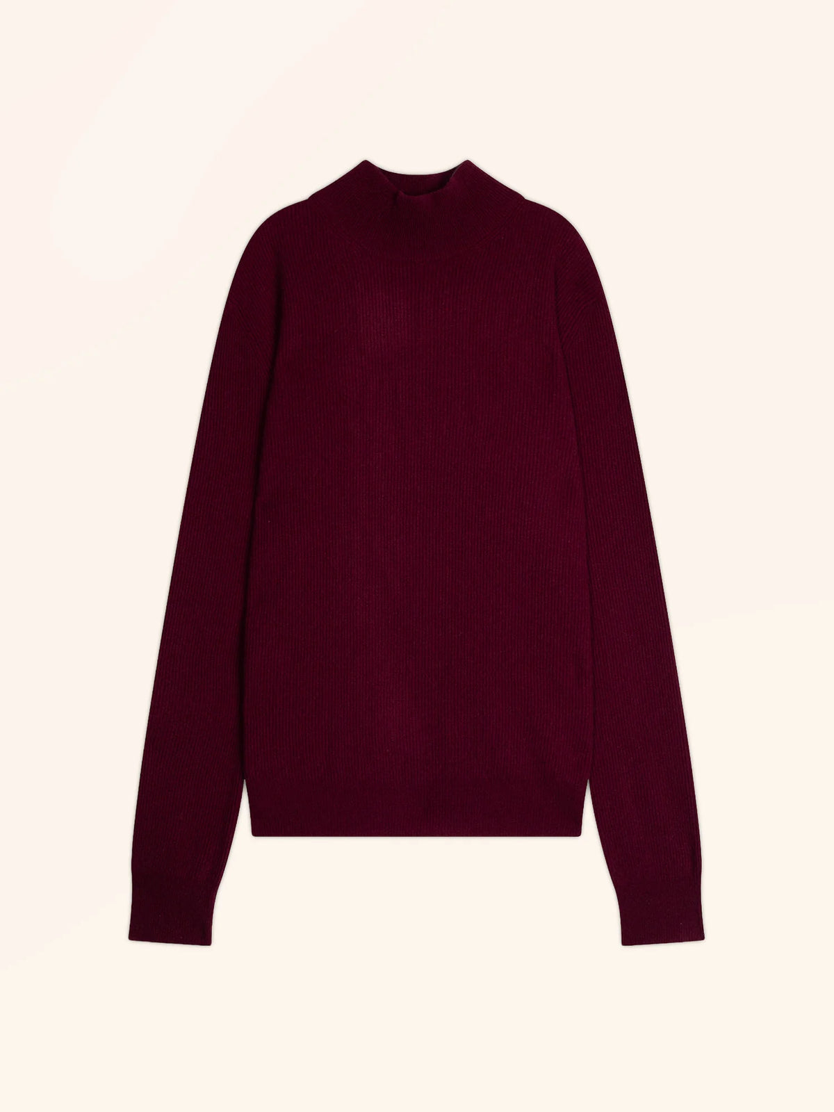EVA Pull Col Montant Bordeaux
