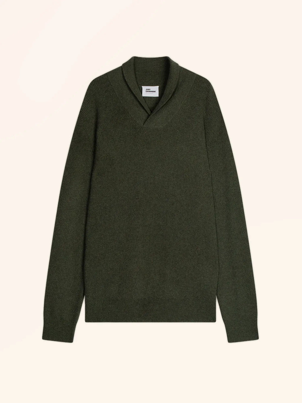 NINA Sweater Shawl Collar Heather Khaki