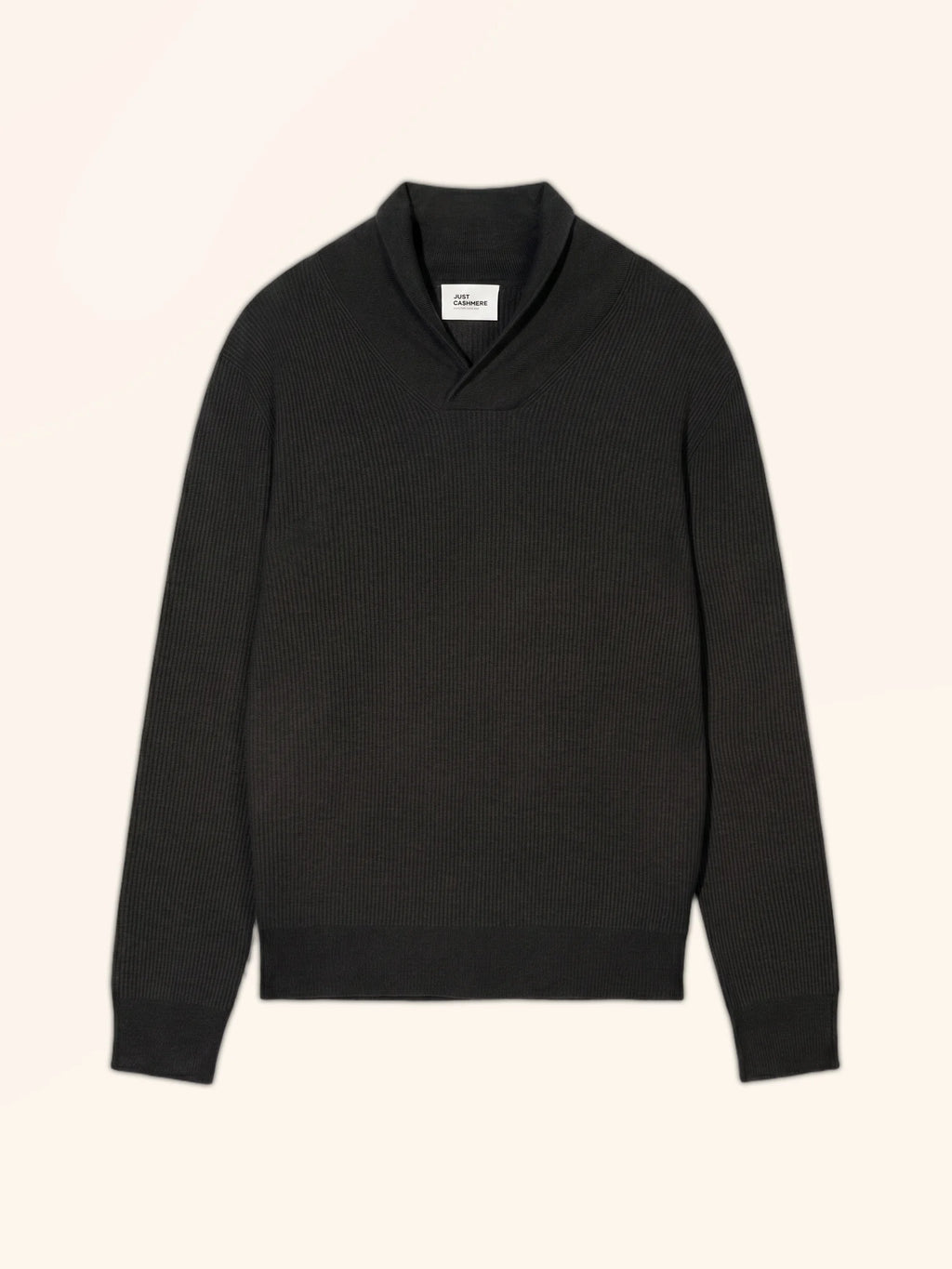 NINA Pull Col Châle Noir