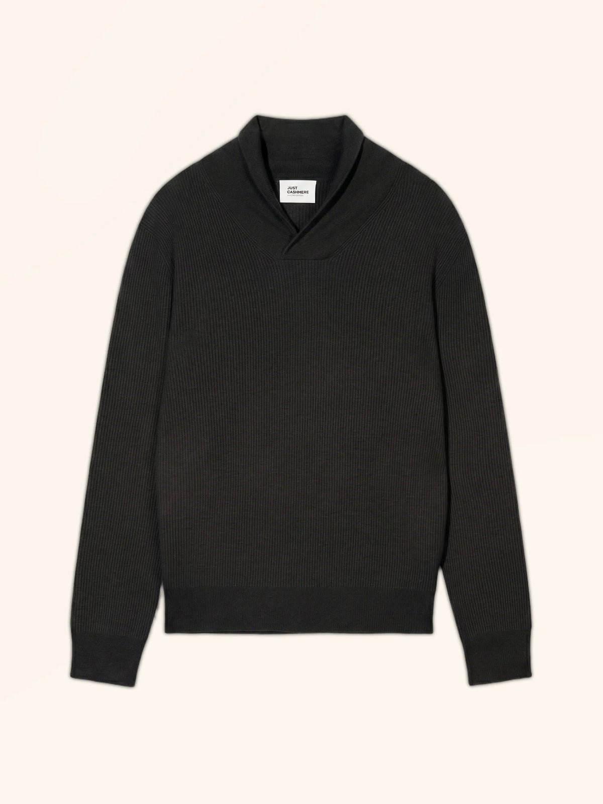 NINA Pull Col Châle Noir