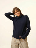 DONATELLA Pullover Rollkragen Marineblau