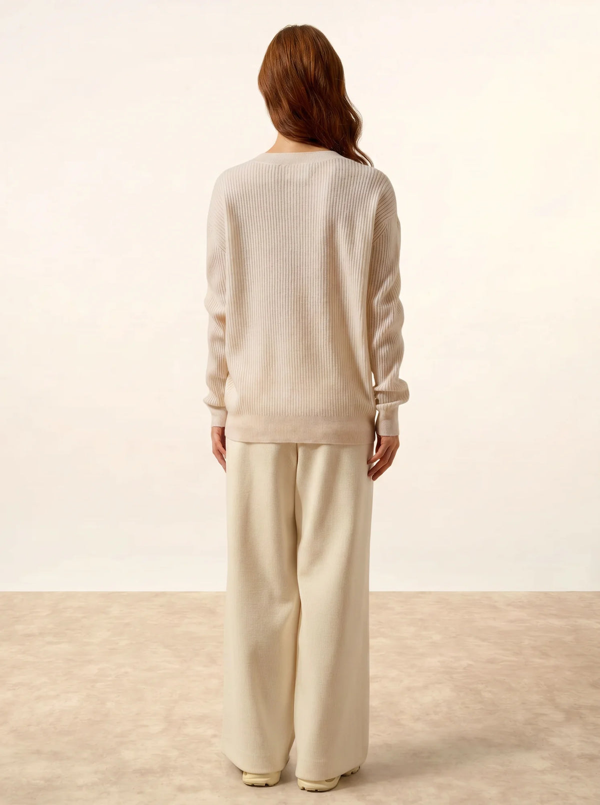 CHARLINE Pullover Rundhalsausschnitt Schneeweiß