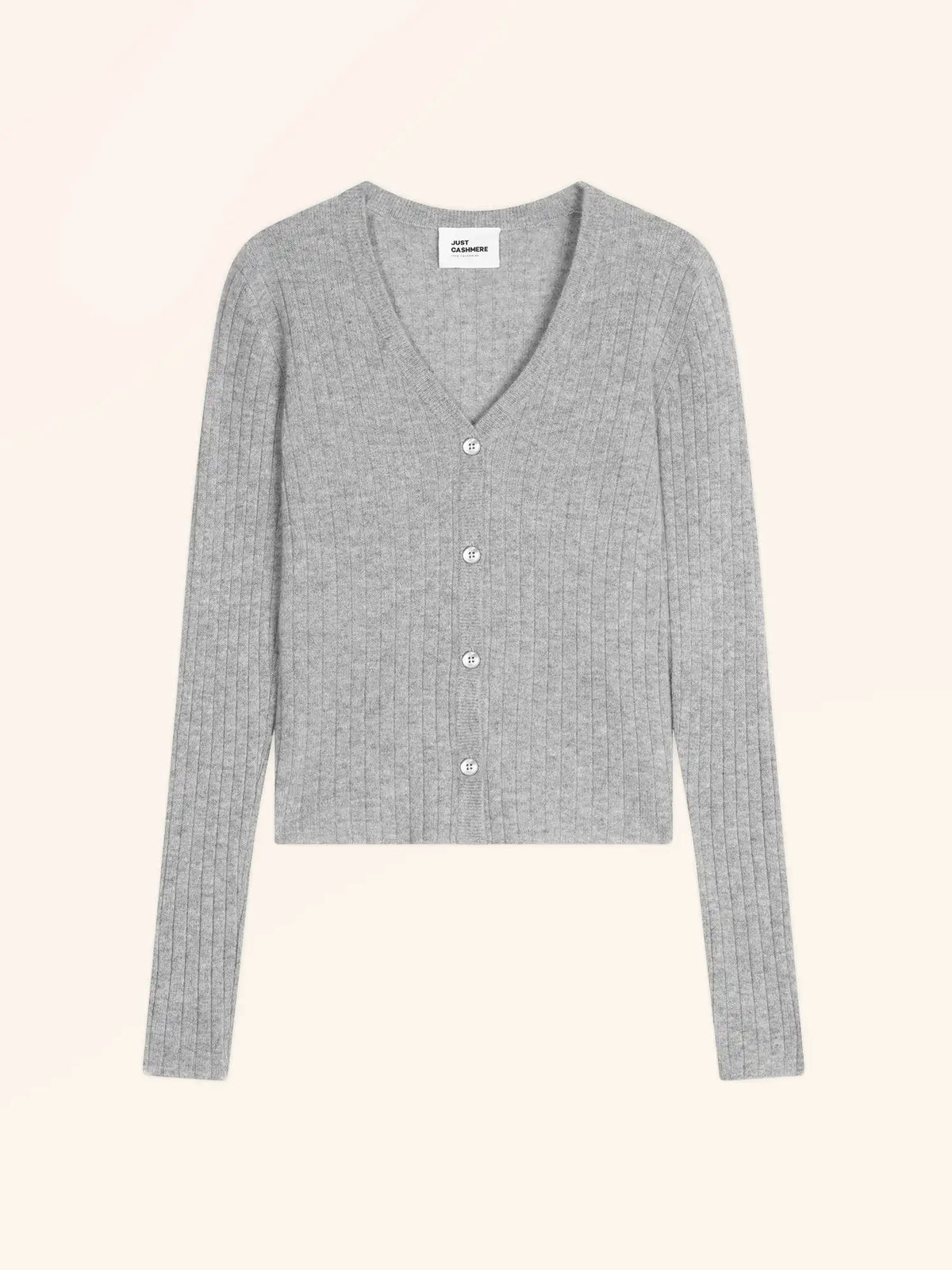 CAMILLE Cardigan Col V Nuage Chiné