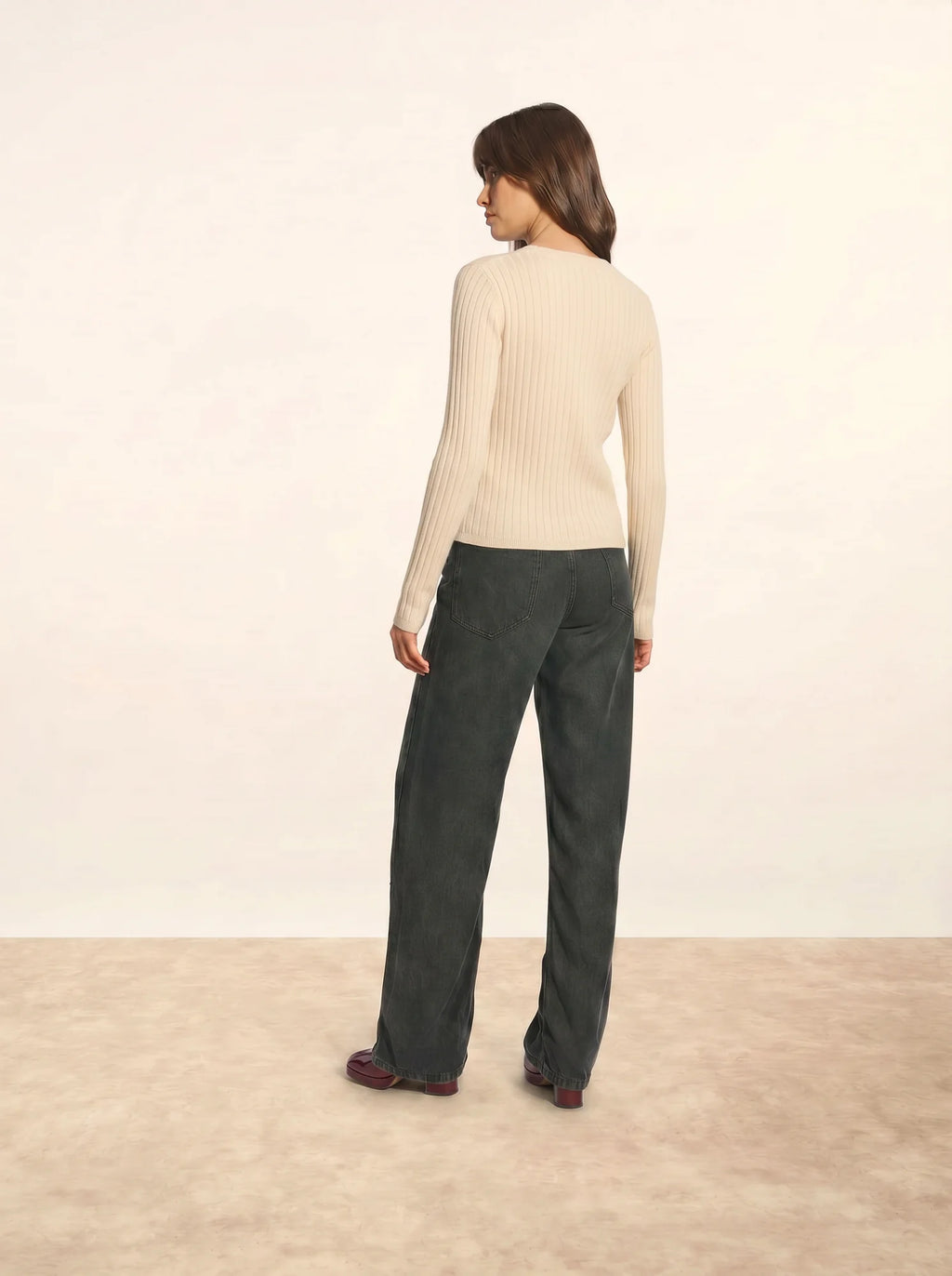 CAMILLE Cardigan V-Neck Snow